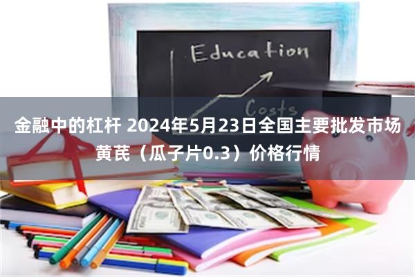 金融中的杠杆 2024年5月23日全国主要批发市场黄芪（瓜子片0.3）价格行情